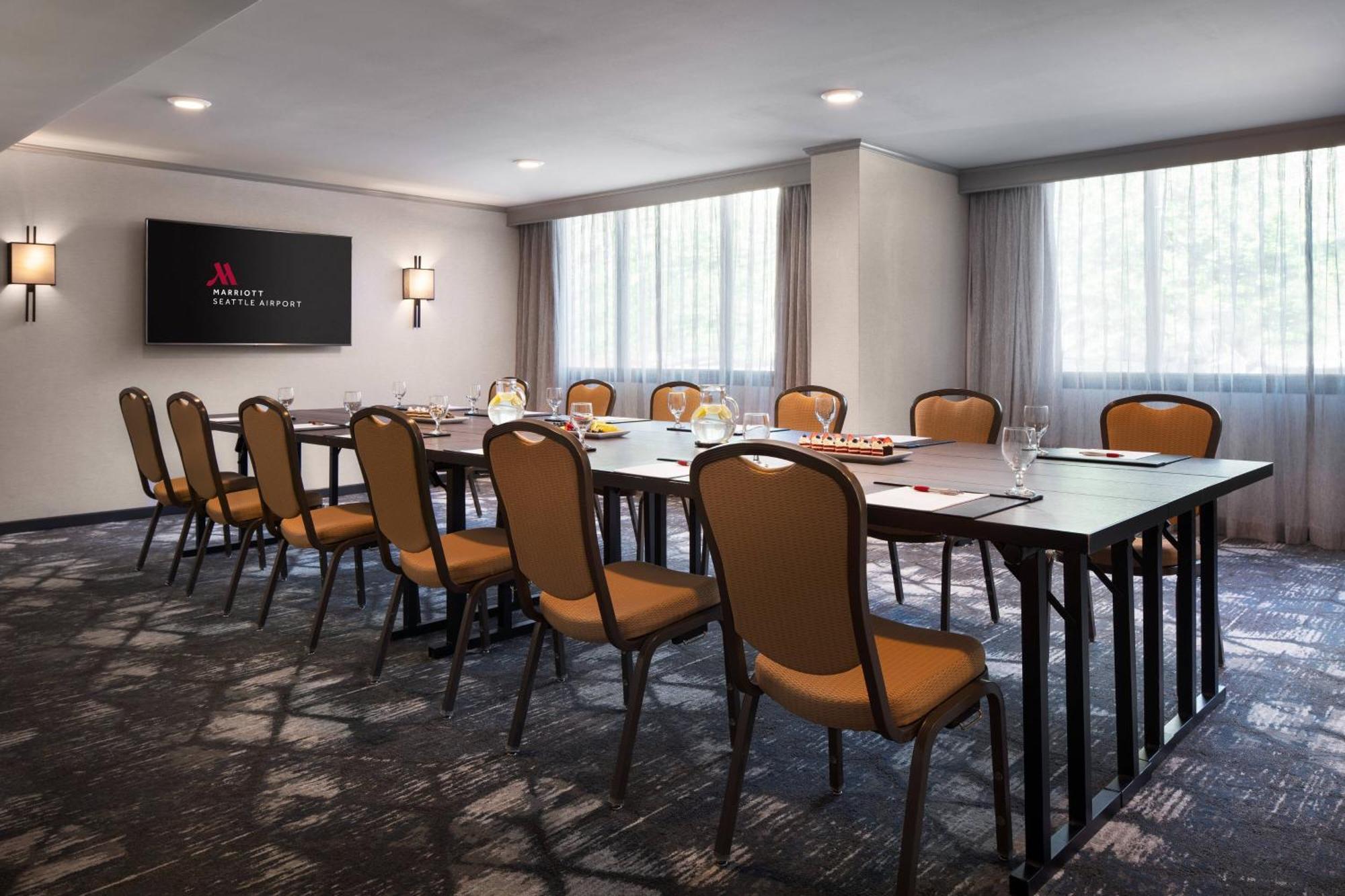 Seattle Airport Marriott Otel SeaTac Dış mekan fotoğraf